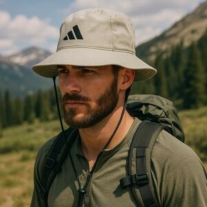 NWT Men’s Cream Adidas Bucket Hat w/ClimaCool technology
